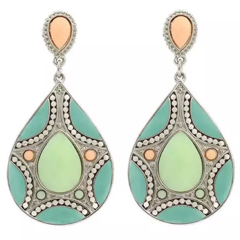 💙💎Beautiful Pastel Statement Earrings💎💙 NEW! - Picture 2 of 8